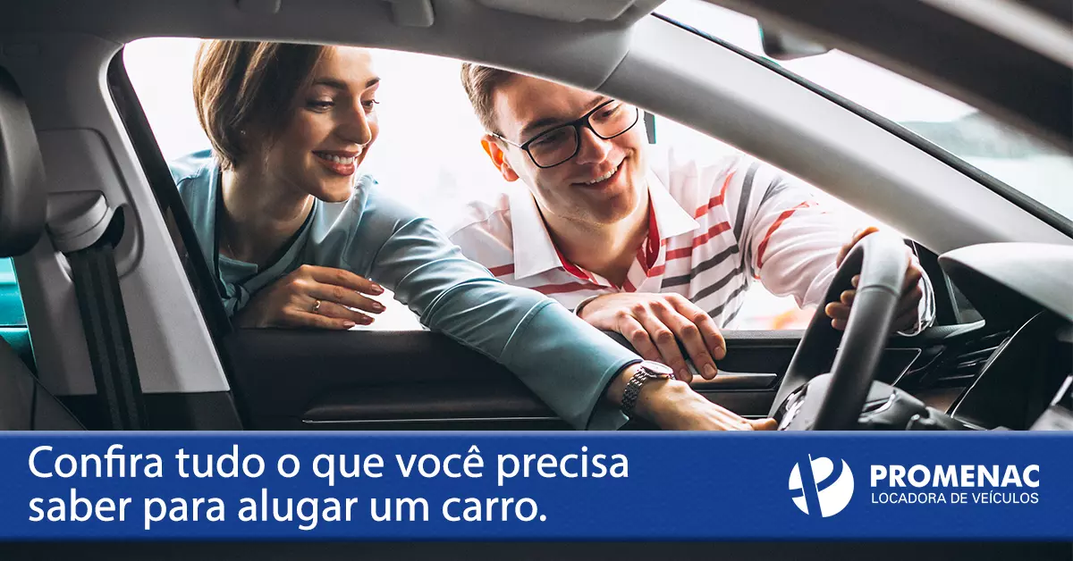 Confira tudo o que você precisa saber para alugar um carro.